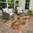 Machine Washable Indoor/Outdoor Chantille ACN2424 Abstract Rug-223409724