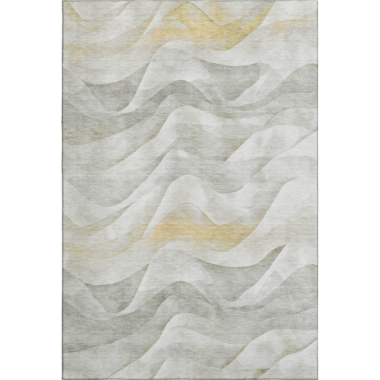 Premium Machine Washable Harjo AMF1619 Waves Rug