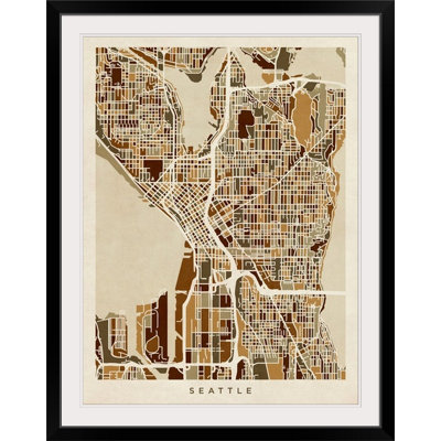 «Seattle Washington Street Map» par Bellen, impression