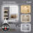 24"x32" LED Bathroom Mirror, Front-Lit and Back-Lit, Light Srtip Unseen When Turned Off, Color Tem Adjustable, Stepless Dimmable, 3 Colors CRI90+, Brightness Memory, Shatter-Proof,Anti-fog LED Vanity