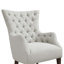 Fauteuil à oreilles capitonné Hannah-2062625709