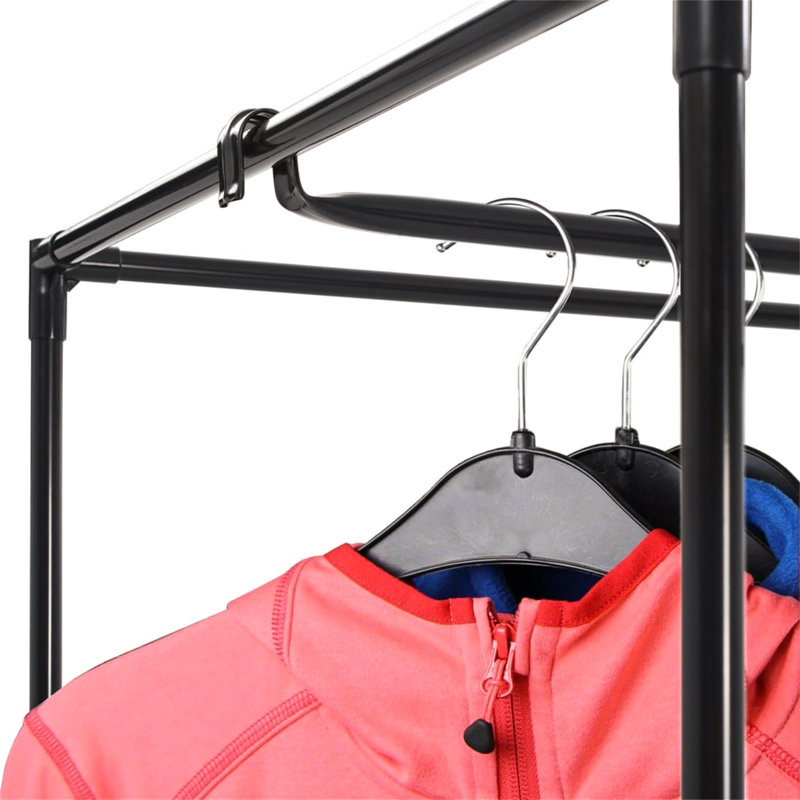 2 Door Wardrobe, Black