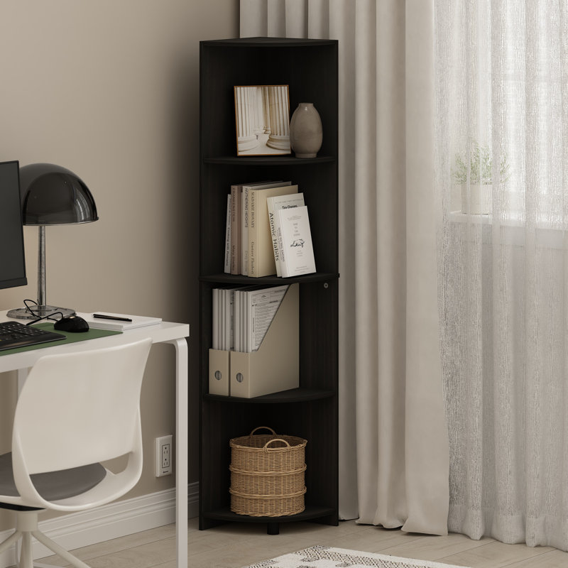 Sheara 145.11cm H x 30.51cm W Corner Bookcase