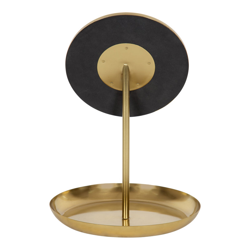 Idria Tabletop Makeup Mirror, Gold