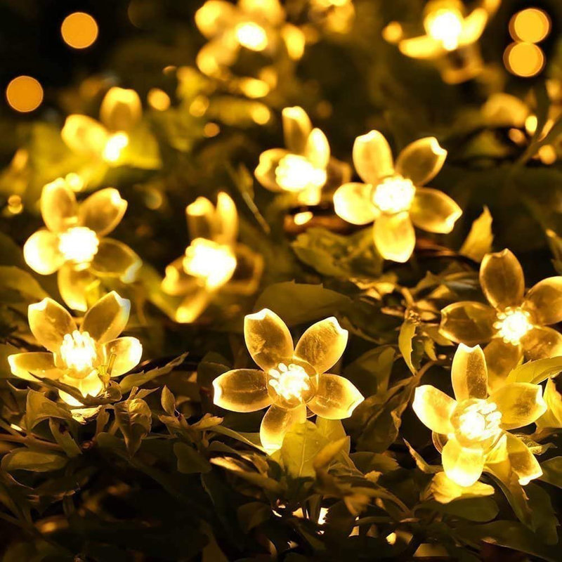Tereza Outdoor 1 - Bulb Solar Powered LED Fairy String Light, Warm