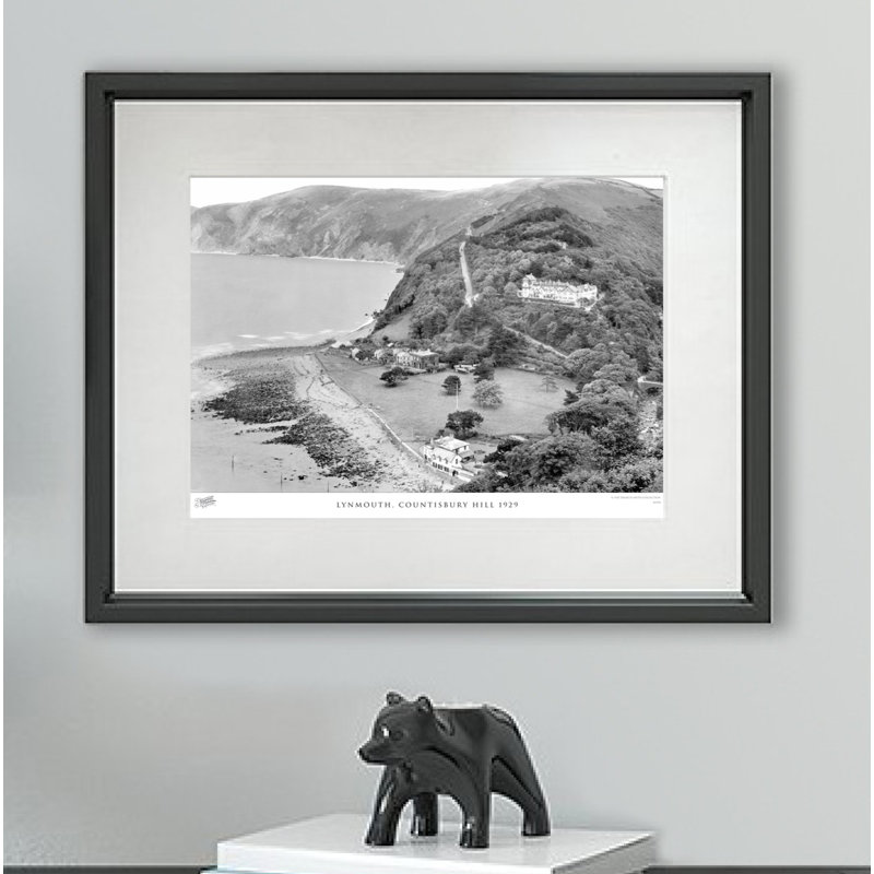 Lynmouth, Countisbury Hill 1929 by Francis Frith - Single Picture Frame Print, 40cm H x 50cm W x 2.3cm D