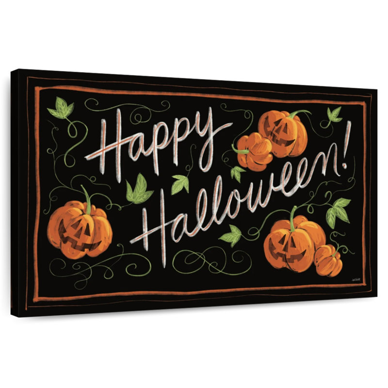 Lelend Happy Halloween Jack O Lanterns, 30" H x 45" W