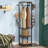 Reelika 15.75'' Wide 8 - Hook Freestanding Coat Rack with Storage in Brown/Black