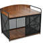 Style Dog Kennel - Grande cage en bois pour animaux de compagnie de taille moyenne, brun avec verrou-1521682218-1521682221