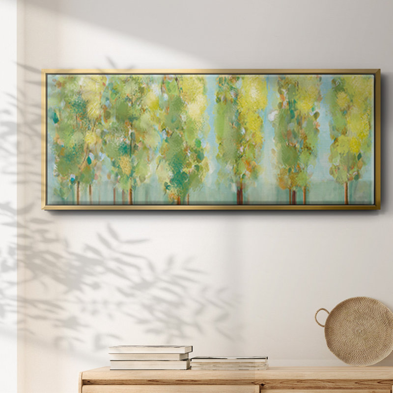 Turnwood- Framed Canvas, 12" H x 30" W