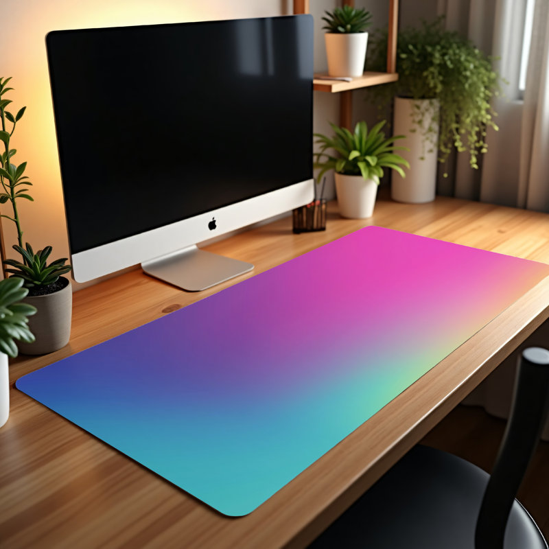 Polyester Desk Pad, 14.4x12.1