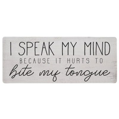 Tapis de bureau Speak My Mind Honesty, par Lil 'Rue