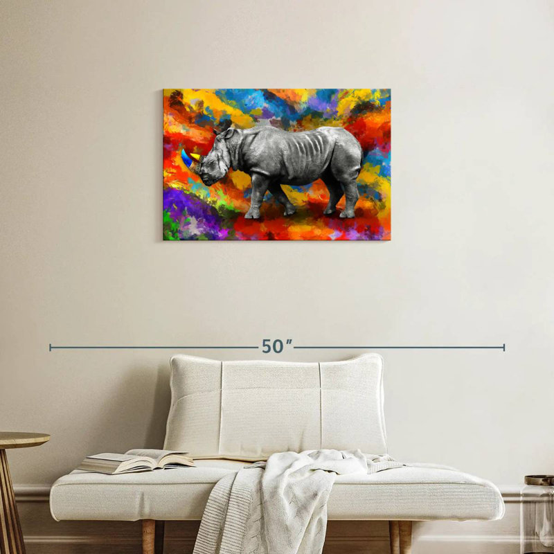 Rhino on Hues, H 20 po x l 30 po