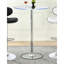 Table de bar bistro avec plateau en verre et finition en verre - pièce ronde de salle à manger, 42 pouces de hauteur, 28 dimensions, éclairage écoénergétique, base en métal, look contemporain avec table, hauteur, largeur et profondeur, économie
