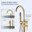 2 Handle Floor Freestanding Tub Filler with Diverter-60181698