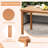 Keonda 27.5" Indonesia Teak Wood Dining Table
