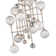 Majorette 12-Light Sputnik Modern Linear Chandelier