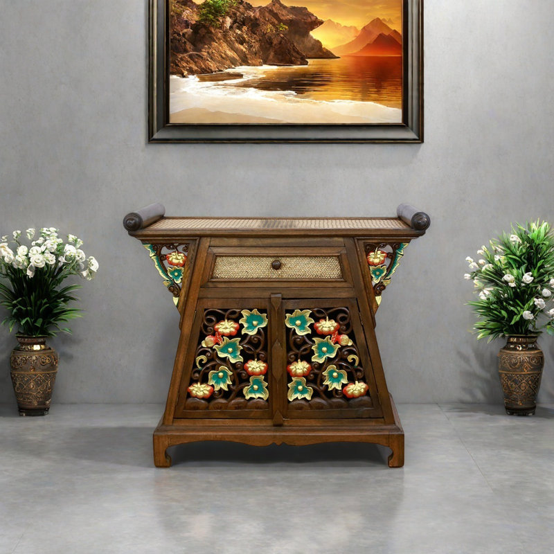 Console Southeast Asian Painted