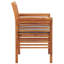Ensemble de 2 chaises d'extérieur Kim, siège Geay, bois d'acacia brun