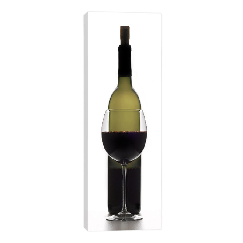 Red Wine On White by Barry Siedman - Wrapped Canvas Print, 91cm H x 30cm W x 4cm D