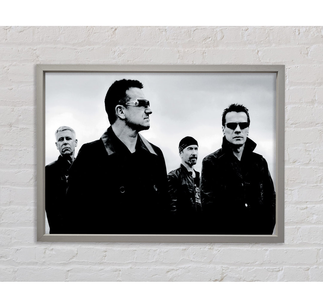 U2 - Einzelner Bilderrahmen Kunstdrucke auf Leinwand