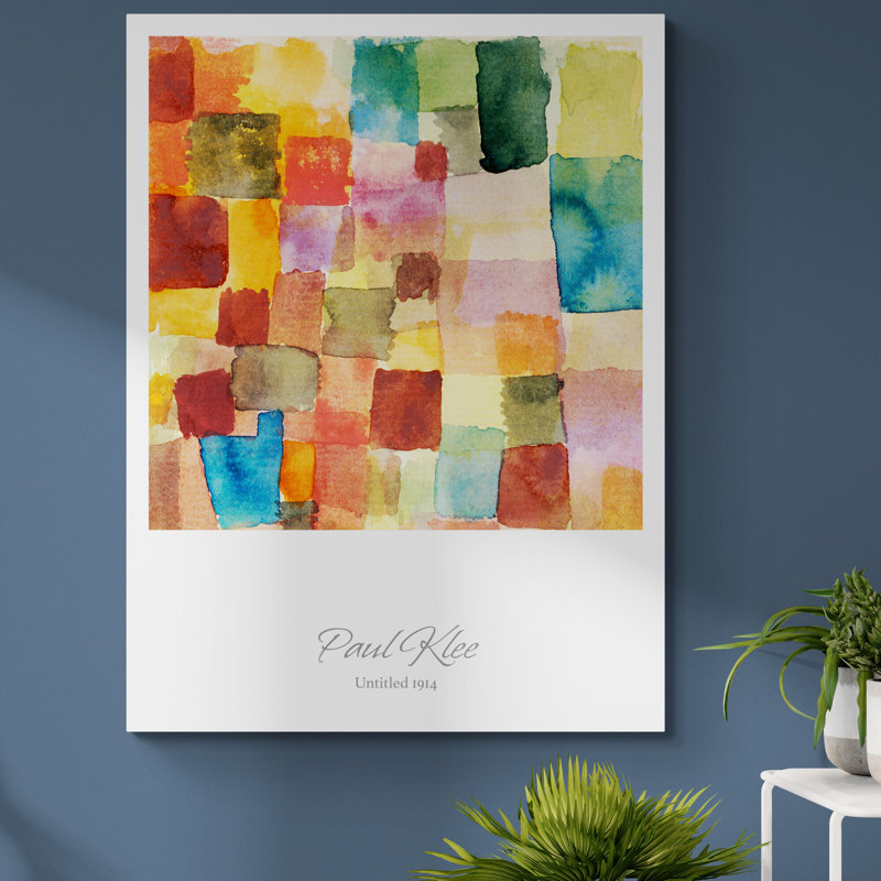 Untitled (1914) by Paul Klee - Wrapped Canvas Print, 81cm H x 61cm W