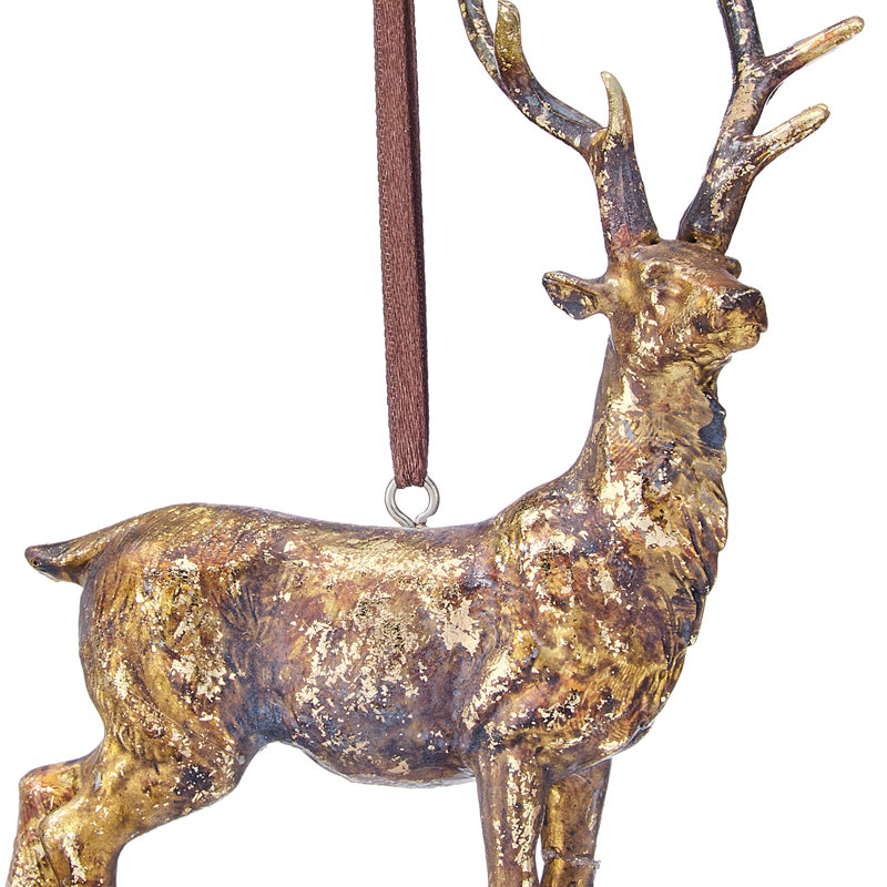 5" Resin Southern Deer Ornament
