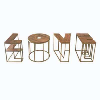 4 - Piece Living Room Table Set