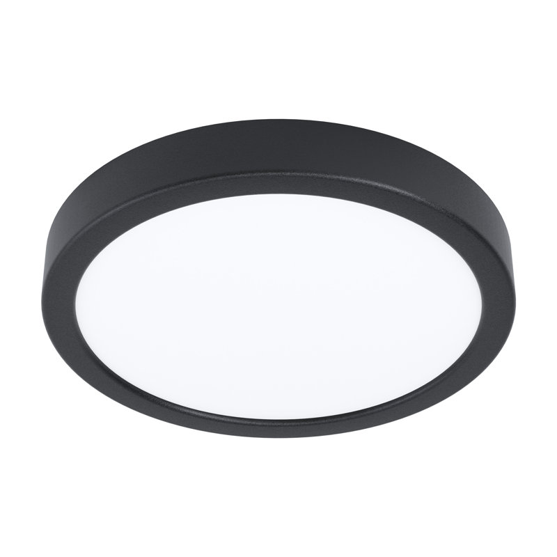 Fosque LED Outdoor Flush Mount, Black
