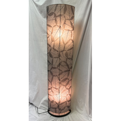 Lampe sur pied à colonnes ovales fabriquées à la main 39 po
