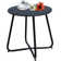 Ebern Designs Steel Patio Side Table, Weather Resistant Outdoor Round End Table