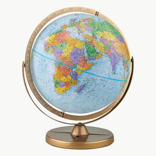 Metal Tabletop Globe