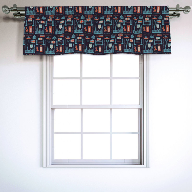 Sateen Ruffled Window Valance