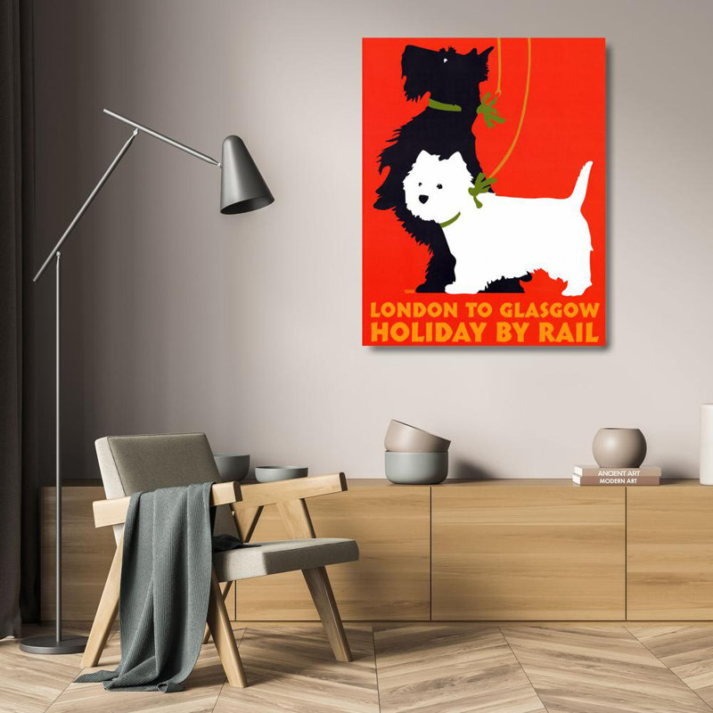 Holiday By Rail, 24" H x 19" W