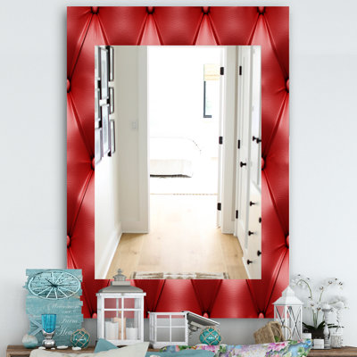 Miroir mural moderne Leather Print III