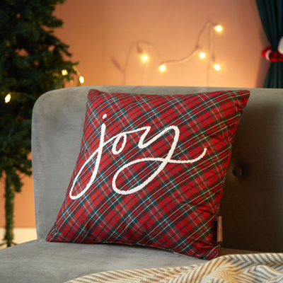 Coussin décoratif à carreaux décoratifs Dearfoams Joy