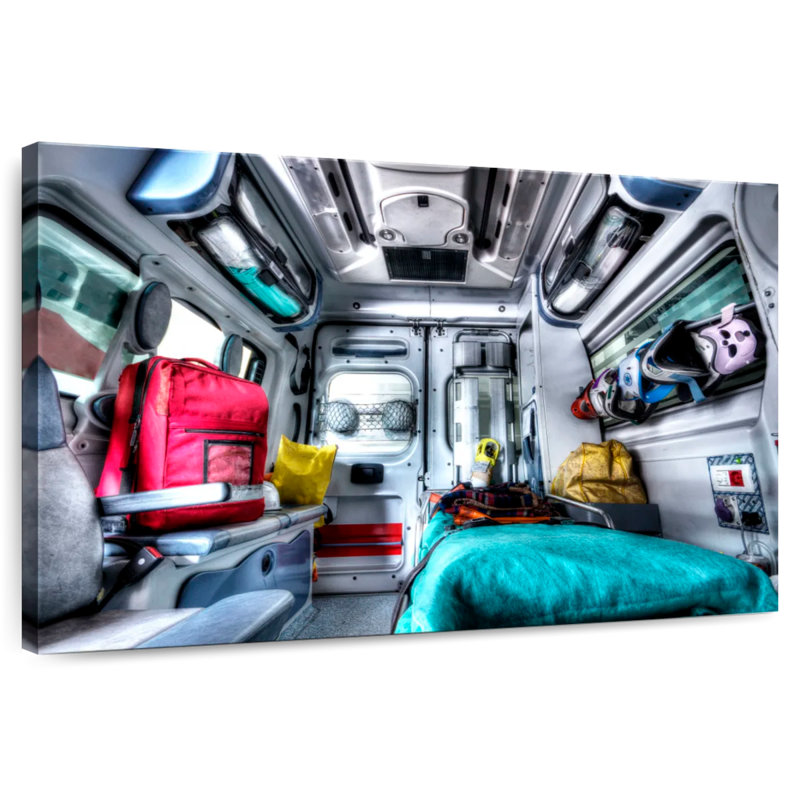 Mehar Ambulance In Action, 26" H x 39" W