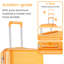 Ensembles de valises 4 pièces (14/20/24/28) Valise extensible légère et durable en PP
