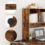 Organisateur de bureau d'ordinateur avec étagère de rangement pour comptoir et 4 cubes-2076576161