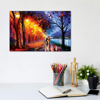 Alley By The Lake I by Leonid Afremov - Wrapped Canvas Painting