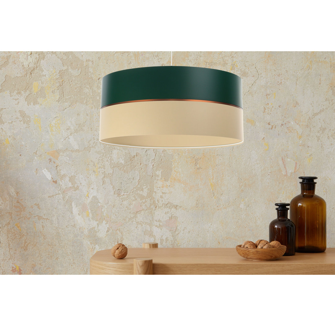 Garyville 1 - Light Geometric Drum Pendant with No Secondary Or Accent Material Accents