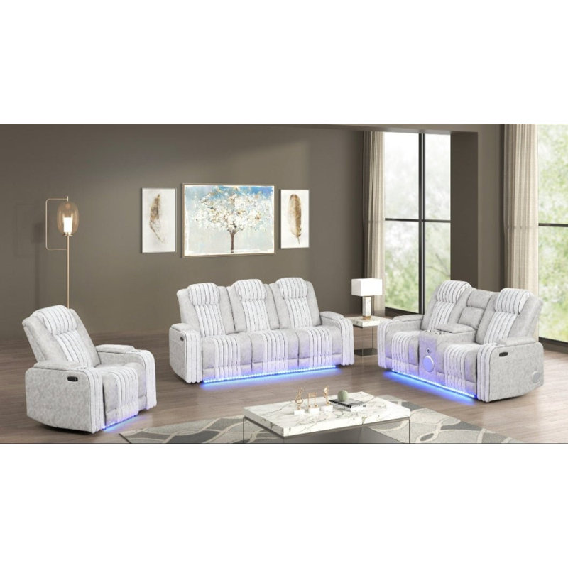 Ensemble d'inclinaison électrique 3 pièces Lita (gris), Gris