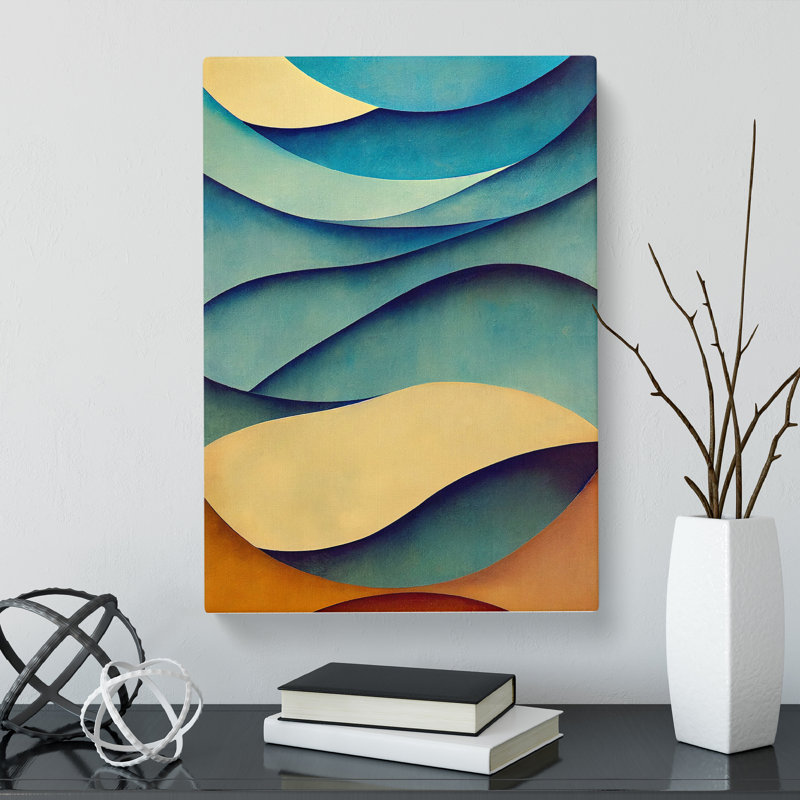 CAN-V0523-1633X Ocean Sea Waves Abstract Vol.5 - Wrapped Canvas Print, 76cm H x 50cm W x 3cm D