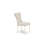 5 Piece Dining Set Includes a Rectangle Dining Room Table with Butterfly Leaf and 4 Doeskin Linen Fabric Upholstered Parson Chairs, Linen White-1258626266-1258626267-1258662669