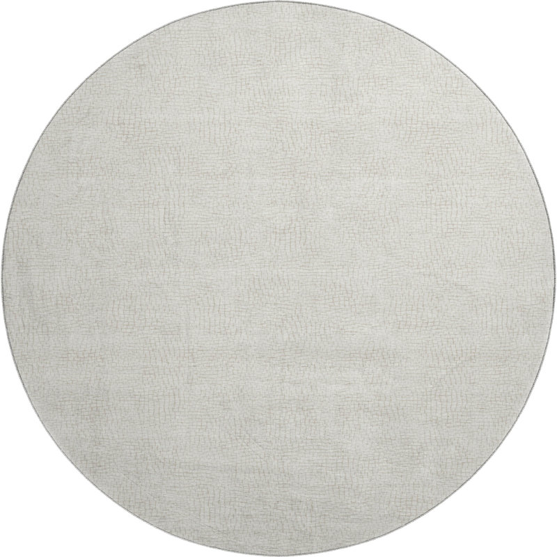 Premium Machine Washable Crumley AMF1058 Geometric Rug, Round 8'