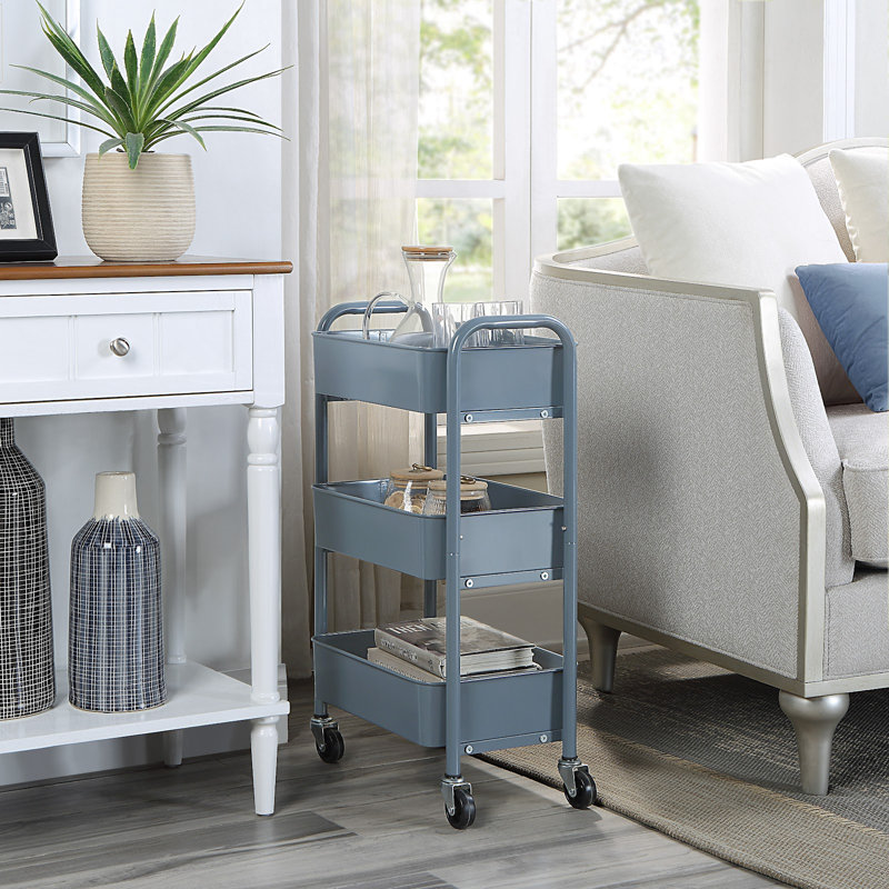 Chariot utilitaire roulant, Bleu