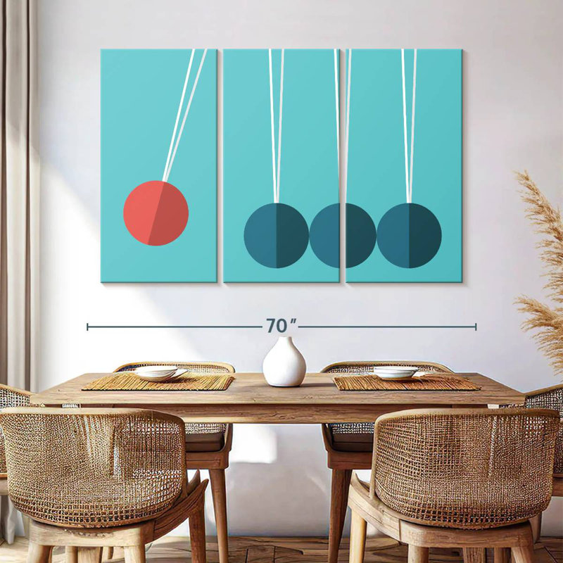 Keiri Newton's Cradle, 28" H x 45" W