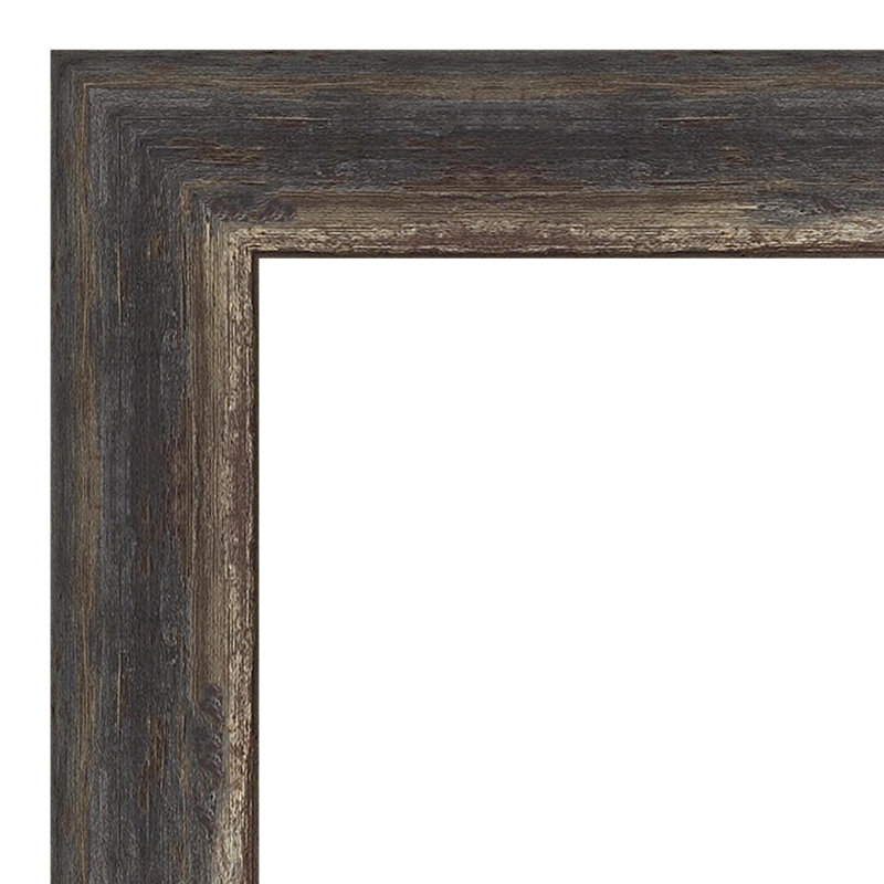 Miroir mural de salle de bain Roulston, Gris anthracite, 27,5 po x 21,5 po
