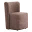 Chaise d'appoint avec roulettes taupe et brun