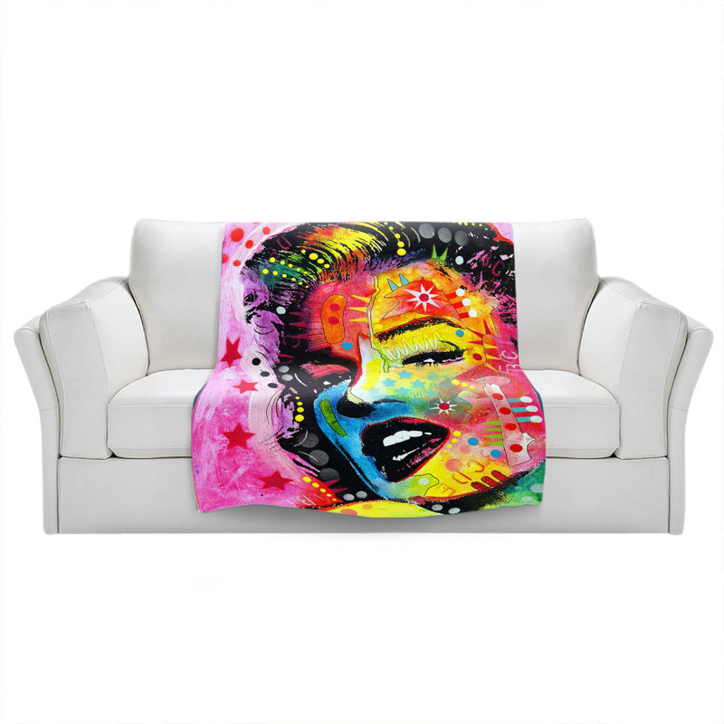 Hand Woven Throw Blanket, 51" x 60"